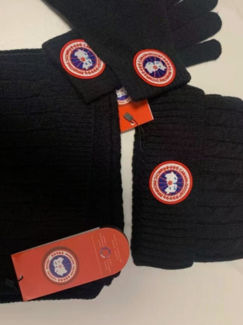 CANADAGOOSE Winter Warm Outdoor Black Three Piece Set